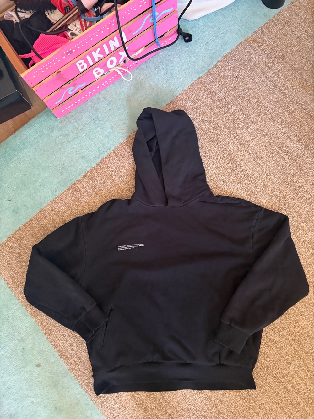 Pangaia Black Women’s Crewneck Hoodie